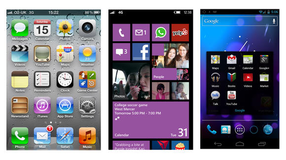 Windows Phone 8 đọ sức với Android 4.0 và iOS 6