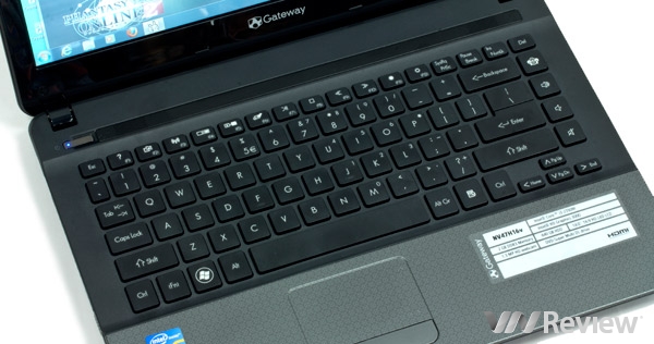 Đánh giá laptop Gateway NV47H16v