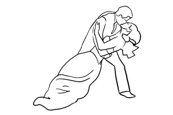 tạo dáng trong chụp ảnh đám cưới