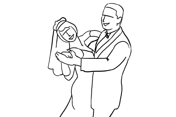 tạo dáng trong chụp ảnh đám cưới