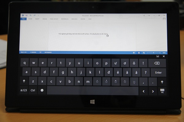 Trải nghiệm Office RT 2013 trên Microsoft Surface