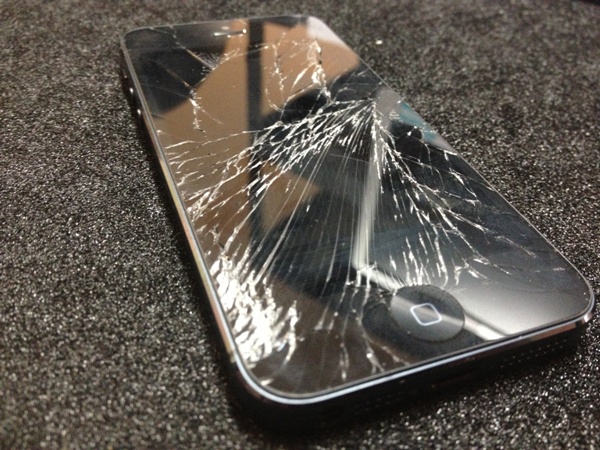 cracked iPhone 5