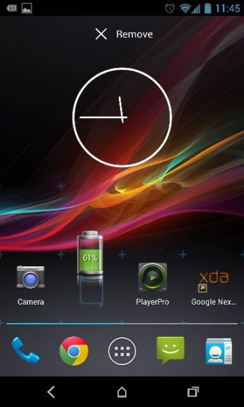 Android battery percentage