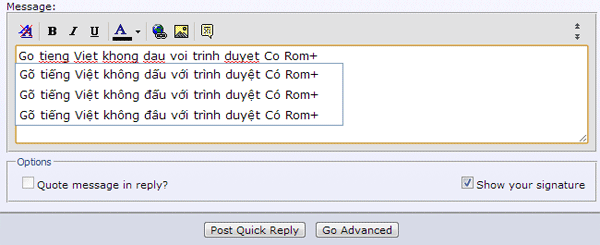 Trình duyệt Cờ Rôm+ hỗ trợ 