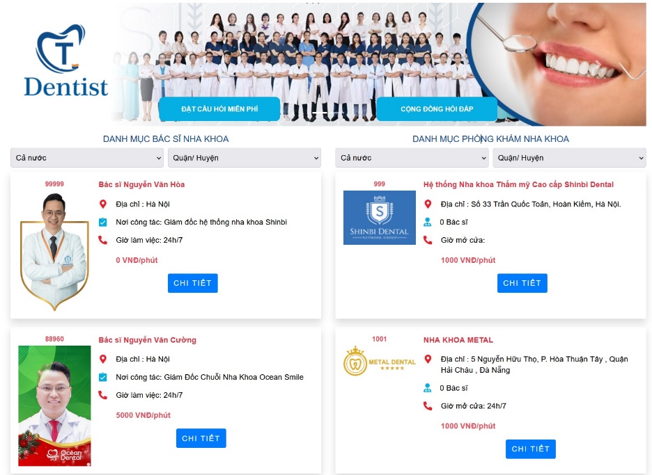 Nền tảng Tdentist giờ có thể ngồi nhà lướt web khám răng