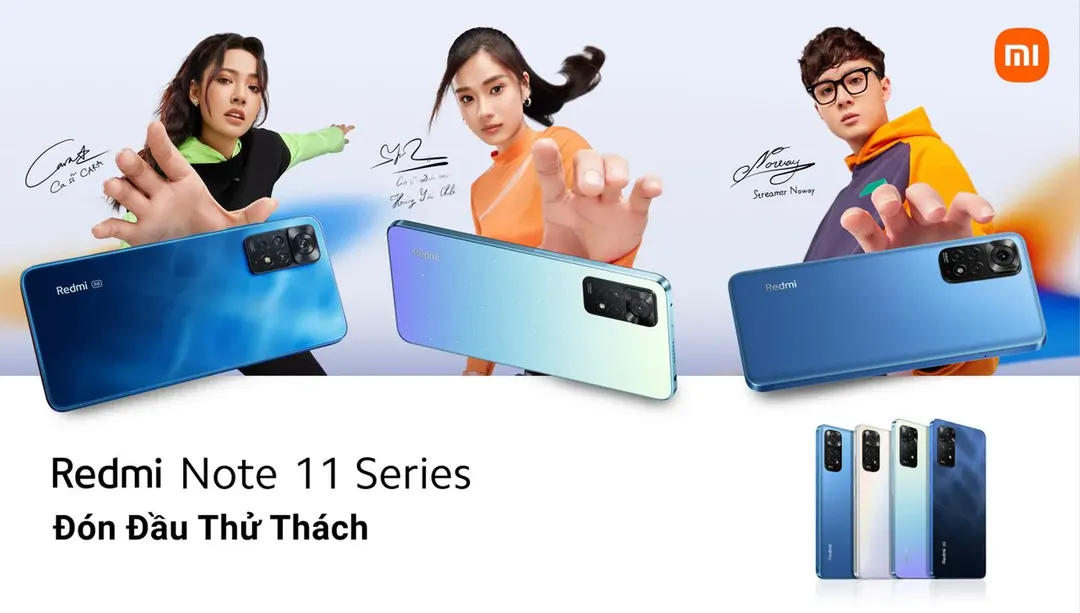 Xiaomi Redmi Note 11 Series ra mắt tại Việt Nam: bắt trend lưng phẳng, camera 108MP, giá từ 6,2 triệu đồng