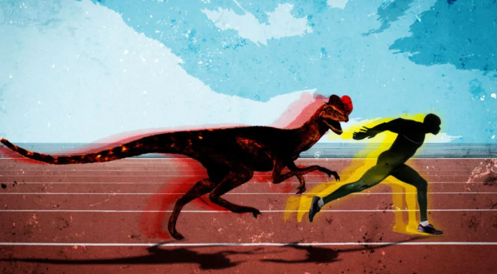 Nếu khủng long Dilophosaurus thi chạy 100 mét với Usain Bolt: ai sẽ thắng?