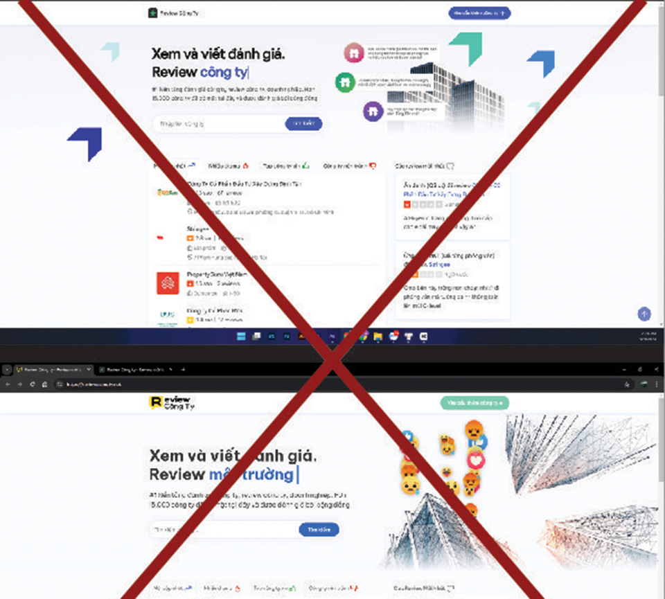 Kiến nghị xử lý khẩn cấp các trang đánh giá công ty bị chặn vẫn liên tục đổi tên miền, hoạt động trái phép