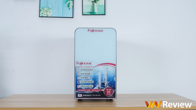 Trên tay nhanh máy lọc nước RO Hydrogen Fujihome RO-F09R: 5 cấp lọc, có tủ cường lực, giá 4,9 triệu đồng