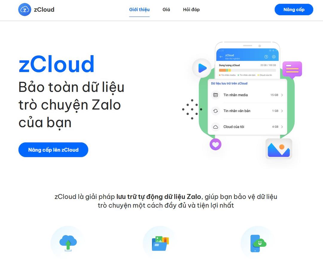 Zalo bất ngờ mở bán zCloud: gói lưu trữ nội dung tin nhắn, hình ảnh, file lên đám mây, giá gần 500 nghìn một năm được 100GB