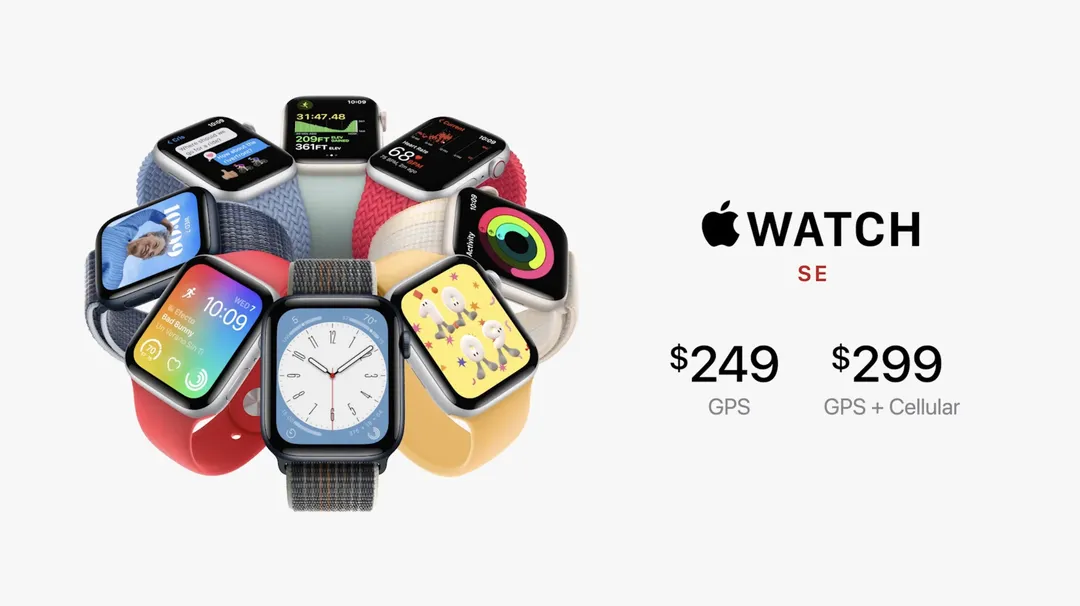 Apple Watch SE 2: màn hình lớn hơn 30%, chip mạnh hơn 20%, giá chỉ từ 250 USD