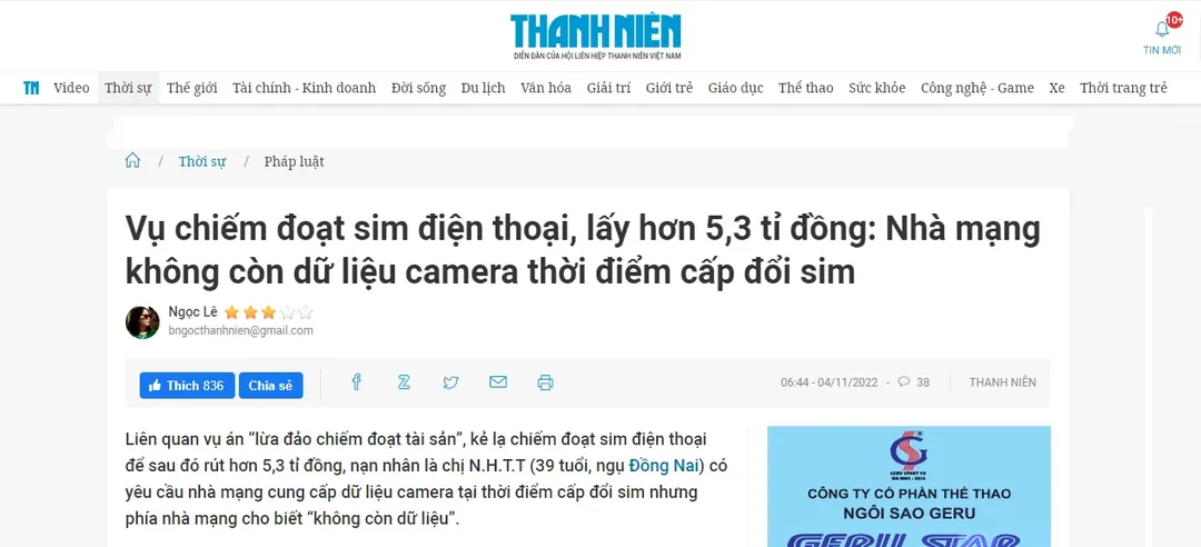 Vụ thuê bao Viettel bị kẻ gian đổi SIM chiếm đoạt 5,3 tỷ: Những câu hỏi cần làm rõ