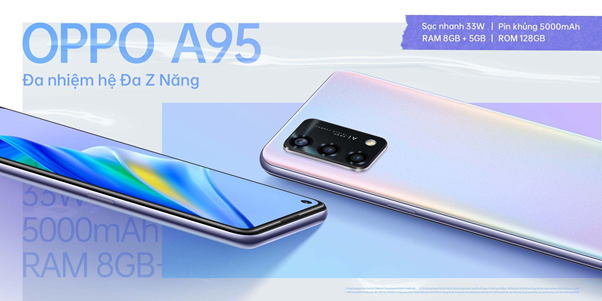 Oppo A95 hôm nay lên kệ ở Việt Nam, smartphone nhỏ gọn giá 7 triệu đồng