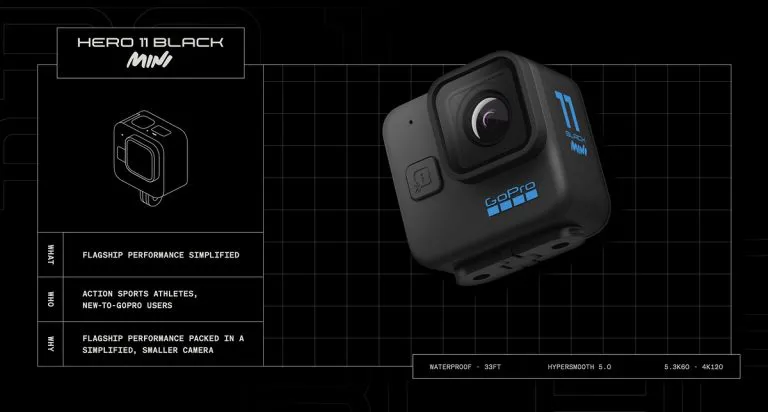 GoPro ra mắt Hero11 Black: có thêm bản mini, cảm biến 27MP lớn và quay được 5.7K