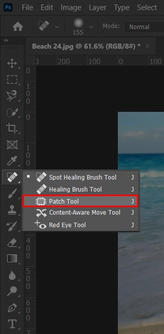 Cách xóa vật thể trong Photoshop bằng công cụ Patch Tool