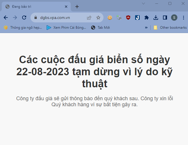 Đấu giá biển số xe đẹp bị tạm dừng vì "lý do kỹ thuật"