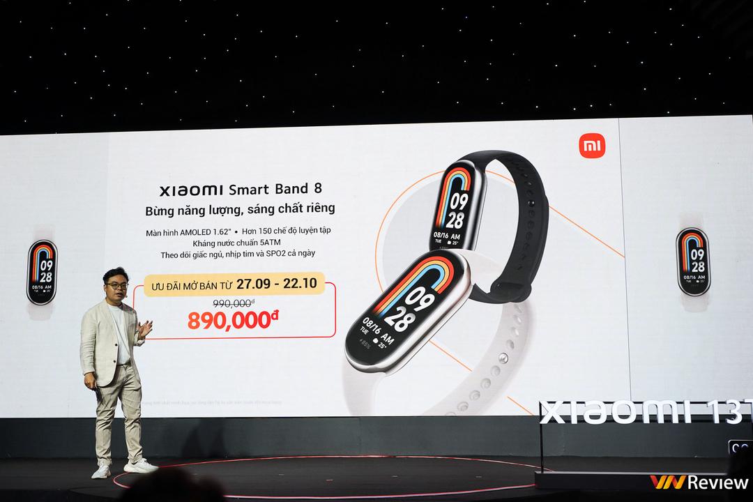 Xiaomi Smart Band 8 chính hãng quốc tế về Việt Nam: Màn hình 60Hz mượt mà hơn, pin dùng 2 tuần, giá gần 900 nghìn đồng