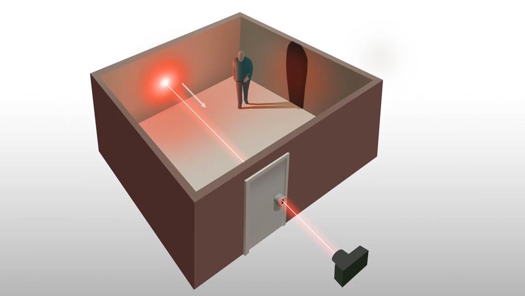 Chỉ cần bắn một tia laser xuyên qua lỗ khoá, các nhà khoa học có thể thấy mọi thứ trong căn phòng kín