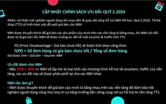 TikTok Shop bị tố chơi khó nhà bán hàng với chính sách mới