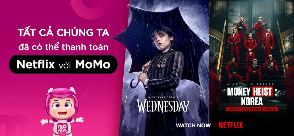 Netflix tại Việt Nam cho thanh toán bằng ví MoMo, không cần phải có thẻ tín dụng nữa rồi