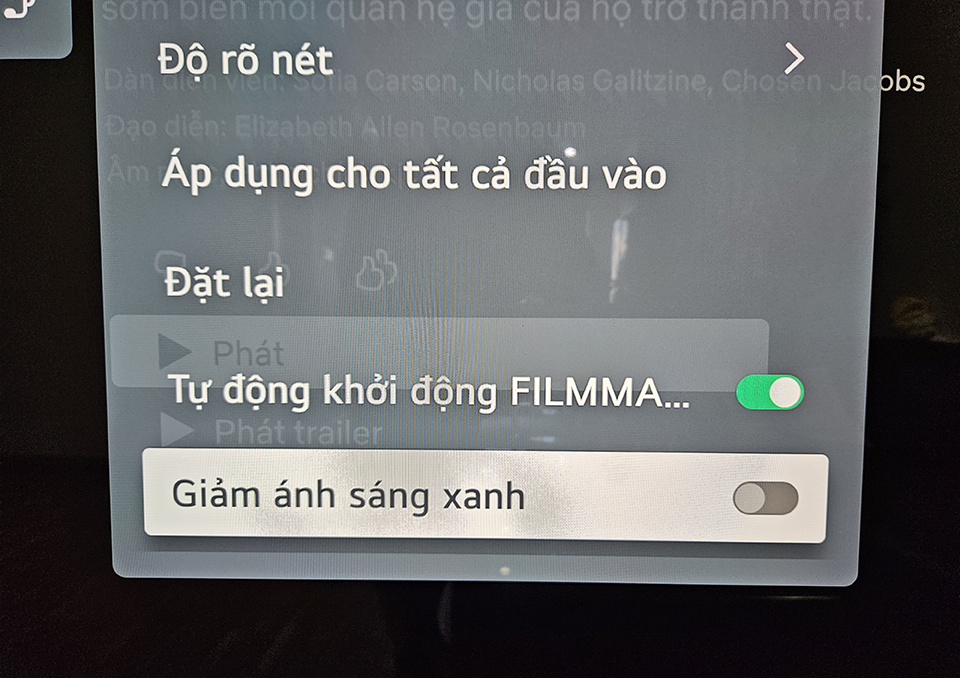 Xem TV đừng quên dùng Film Maker, chế độ hình ảnh hoàn hảo để xem phim