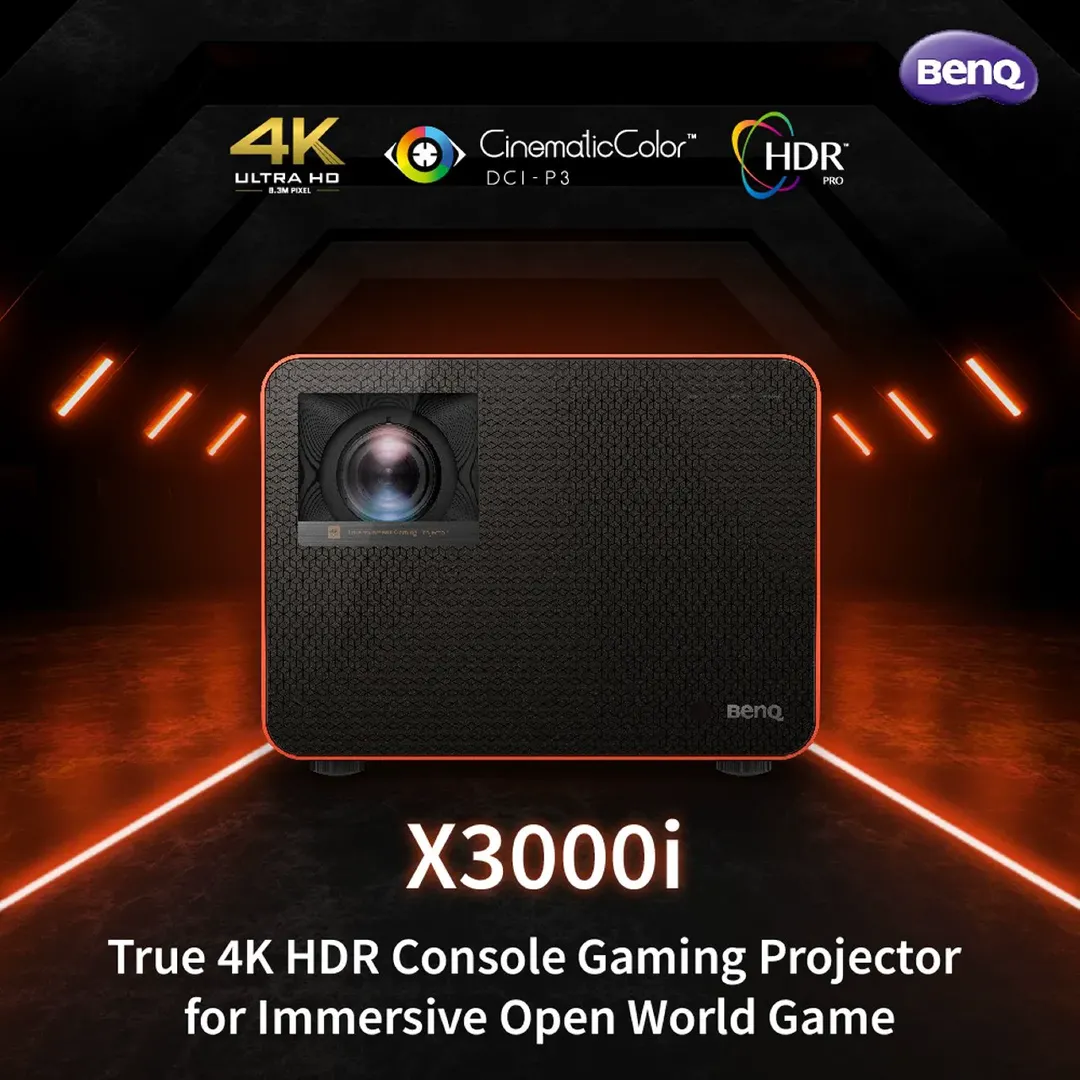 BenQ ra mắt máy chiếu chơi game X3000i: công nghệ 4LED 4K HDR đầu tiên trên thế giới với tần số quét 240Hz, tốc độ phản hồi chỉ 4ms