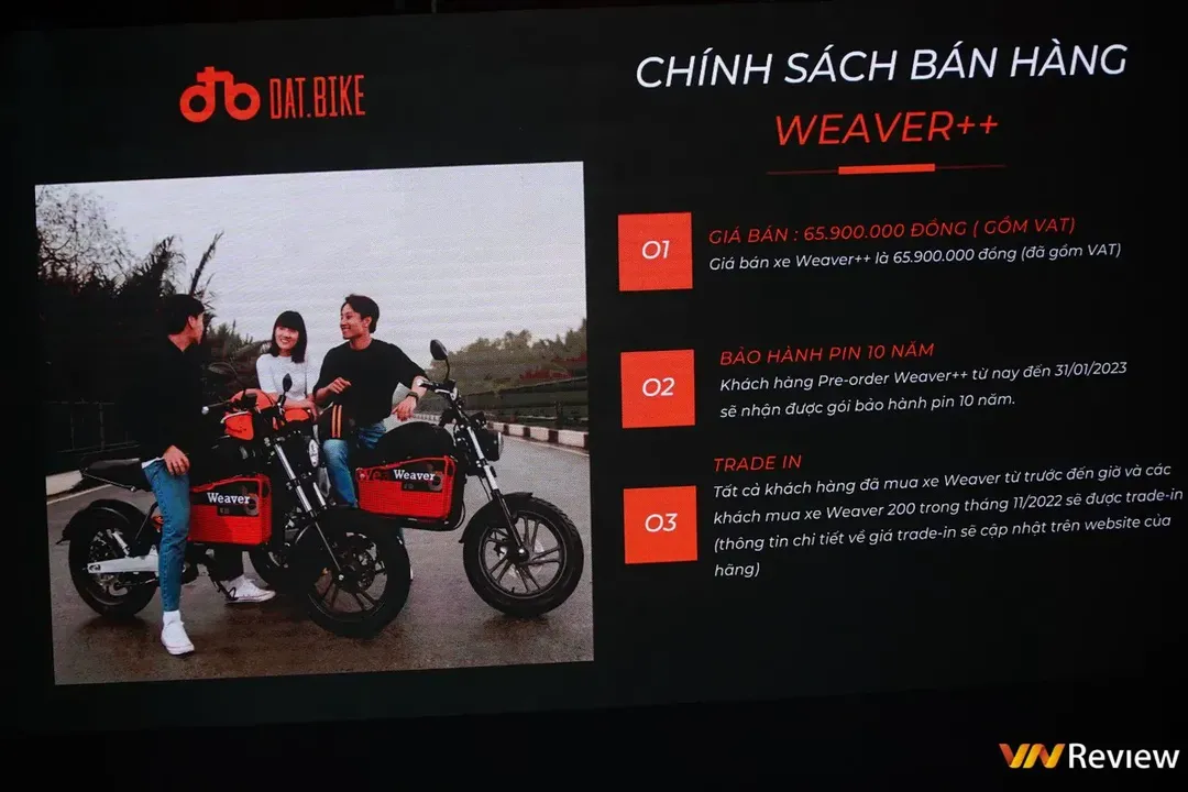 Dat Bike ra mắt Weaver++: xe máy điện chỉ cần sạc 20 phút đi được tới 100Km, bảo hành pin 10 năm, giá 65,9 triệu đồng