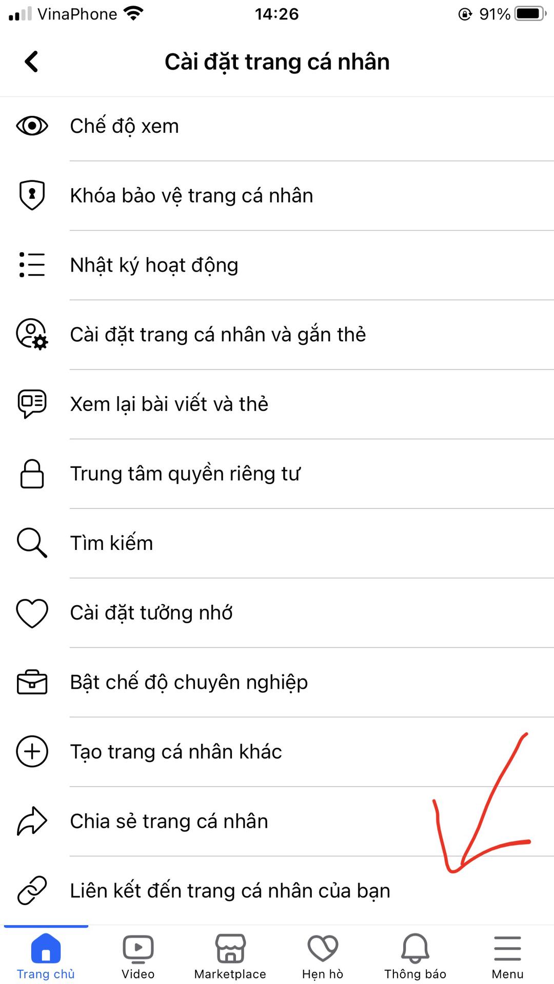 Hướng dẫn cách copy link Facebook cá nhân trên iPhone 2024