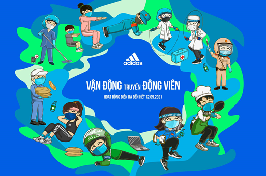 adidas phát động 3500 lượt “vận động truyền động viên” gửi đội ngũ chống dịch Covid-19