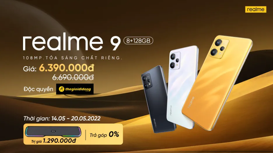 Mặt lưng hologram bước sóng trên realme 9 - thiết kế cơ bản được hoàn thiện ở tầm cao mới 