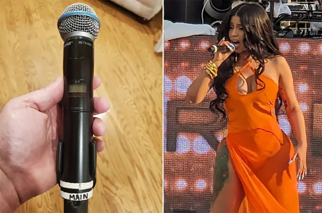 Chiếc mic ca sĩ Cardi B ném vào fan được bán đấu giá bằng cả gia tài