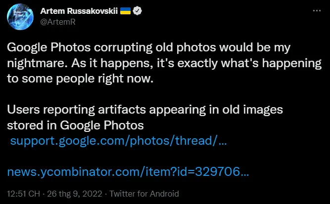 Google Photos đang làm hỏng hình ảnh người dùng tải lên cách đây 5 năm