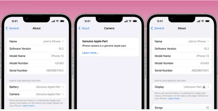 Apple thêm tính năng trên iPhone cho biết chi tiết thông tin linh kiện nào đã được sửa