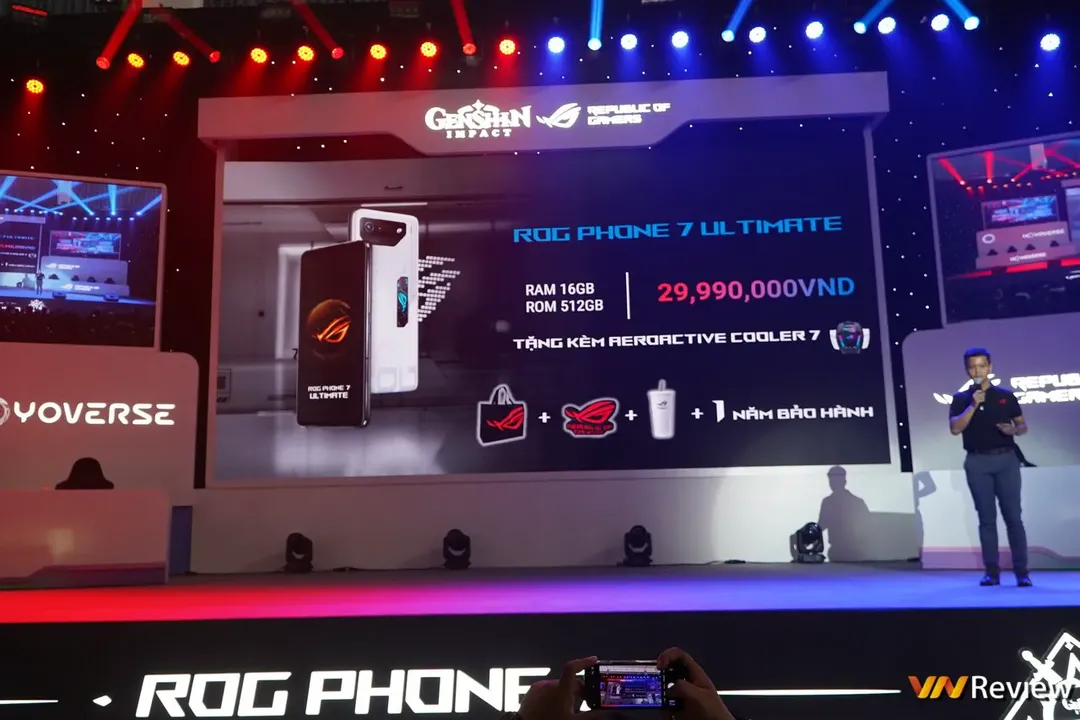 “Trùm cuối” gaming phone ASUS ROG Phone 7 và ROG Phone 7 Ultimate có giá từ 25 triệu đồng tại Việt Nam