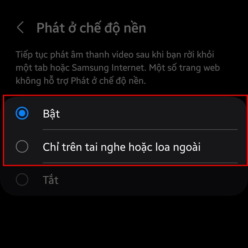 Cách nghe nhạc Youtube khi tắt màn hình bằng Samsung Internet, không cần Youtube Premium