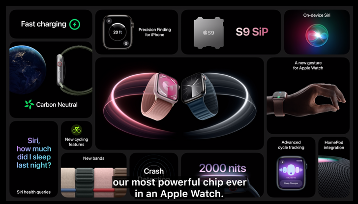 Apple chính thức ra mắt Apple Watch Series 9: Chip mới, tính năng Double Tap tái định nghĩa smartwatch?