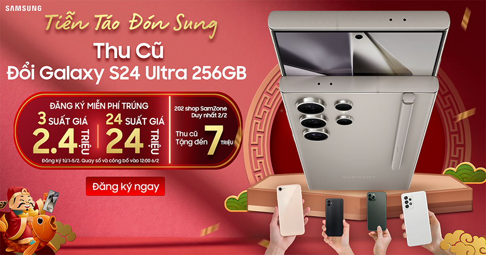 Deal hot chỉ trong ngày 2/2: ưu đãi tới 7 triệu cho Galaxy S24 series tại SamZone