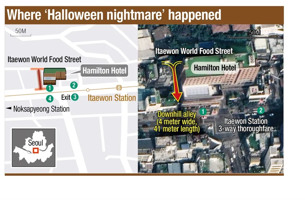 Lí do khiến con hẻm Itaewon trở thành "máy ép người", biến đêm hội thành ác mộng Halloween kinh hoàng