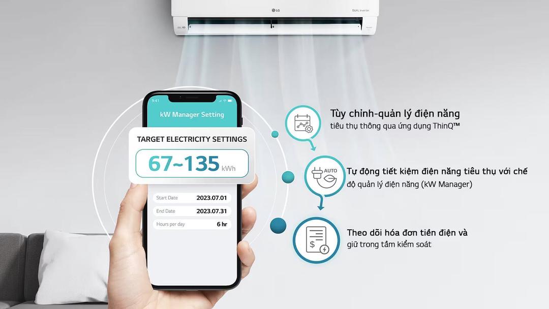 Điều hòa LG DUALCOOL Inverter WIN1 2024 chính thức ra mắt với loạt cải tiến mới, nâng cao hiệu quả tiết kiệm điện năng, thanh lọc không khí