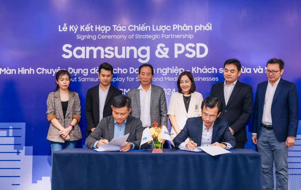 Samsung mở rộng hợp tác cùng PSD, mang giải pháp hiển thị toàn diện cho khách sạn, doanh nghiệp vừa và nhỏ tại Việt Nam