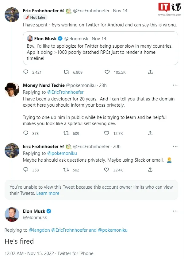 Lập trình viên Twitter bị sa thải vì công khai chỉ ra tweet của Musk là sai