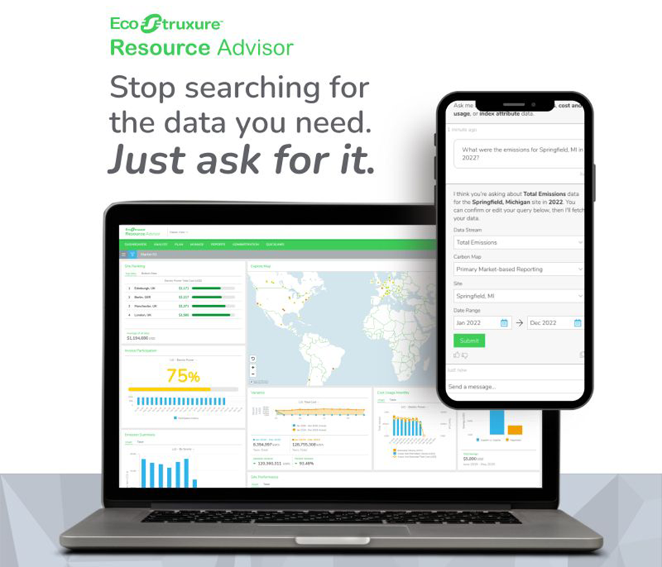 Schneider Electric ra mắt ứng dụng hội thoại AI “EcoStruxure Resource Advisor Copilot” 