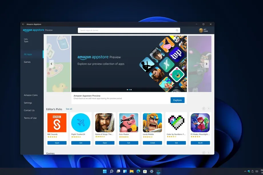 Microsoft đang thử nghiệm Android 12.1 cùng những cải tiến khác cho Windows 11