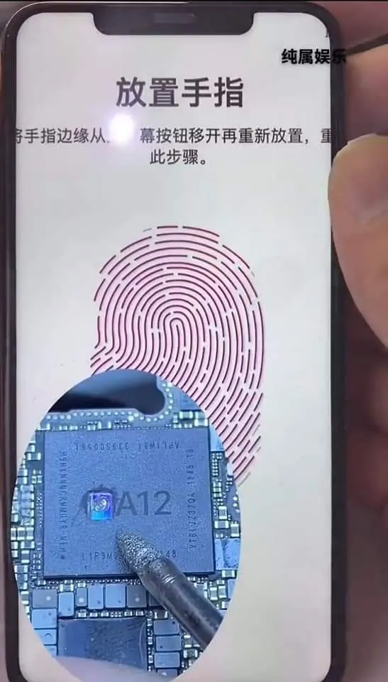 Pháp sư Trung hoa lại trổ tài độ chế: câu dây Touch ID vào chip A12 Bionic và chạy được