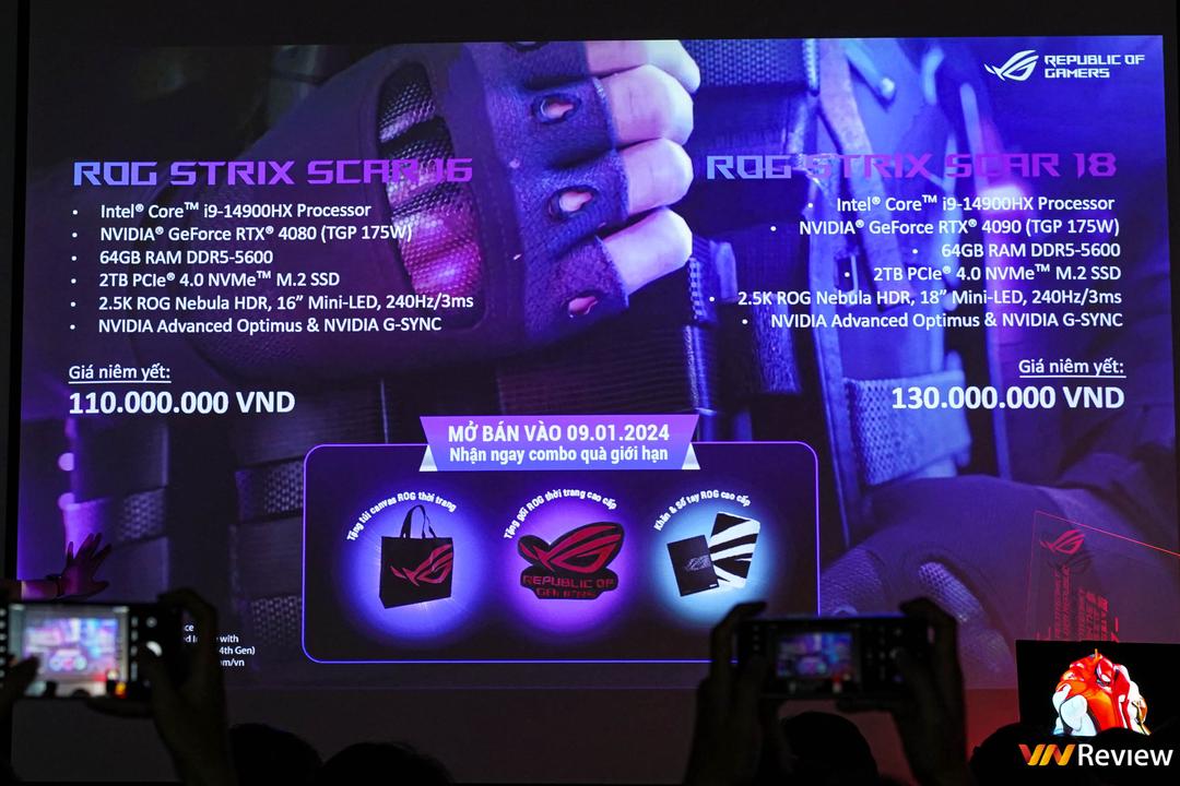 ASUS ROG Strix SCAR 18 trình làng: laptop gaming mạnh nhất thế giới, màn hình Mini LED 2K 240Hz, giá “chỉ” 130 triệu đồng