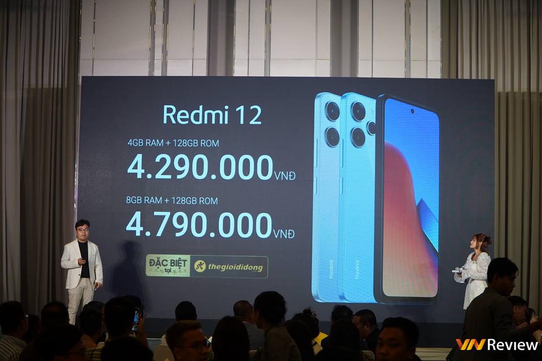 Xiaomi Redmi 12 ra mắt Việt Nam: chỉ hơn 4 triệu mà có mặt lưng kính, cạnh vuông viền phẳng bắt trend, camera vô cực 50MP, màn FHD+ 90Hz