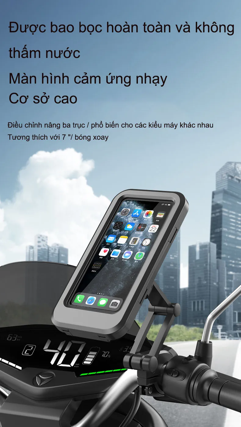 “Bảo bối” cho anh em shipper và chạy Grab: giá đỡ điện thoại cực xịn, chống nước, xoay gập đủ kiểu mà giá lại rẻ chưa từng có