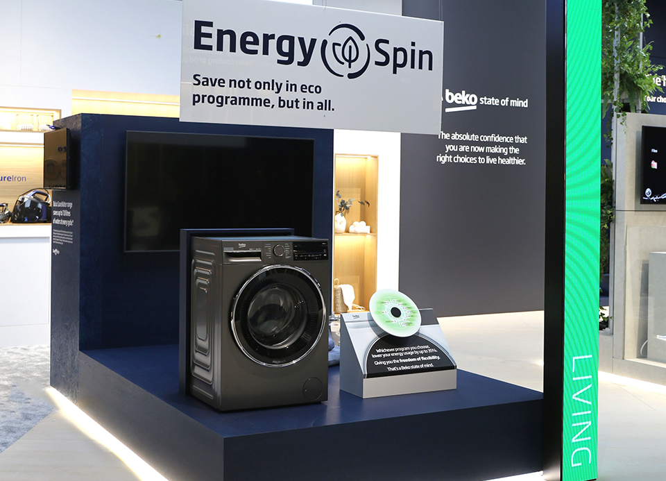 Beko ra mắt công nghệ giặt EnergySpin, tiết kiệm điện bằng chuyển động