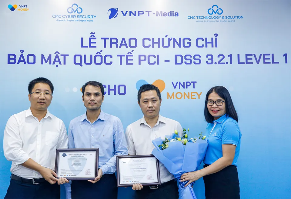 VNPT Money nhận chứng chỉ bảo mật PCI-DSS cấp độ cao nhất