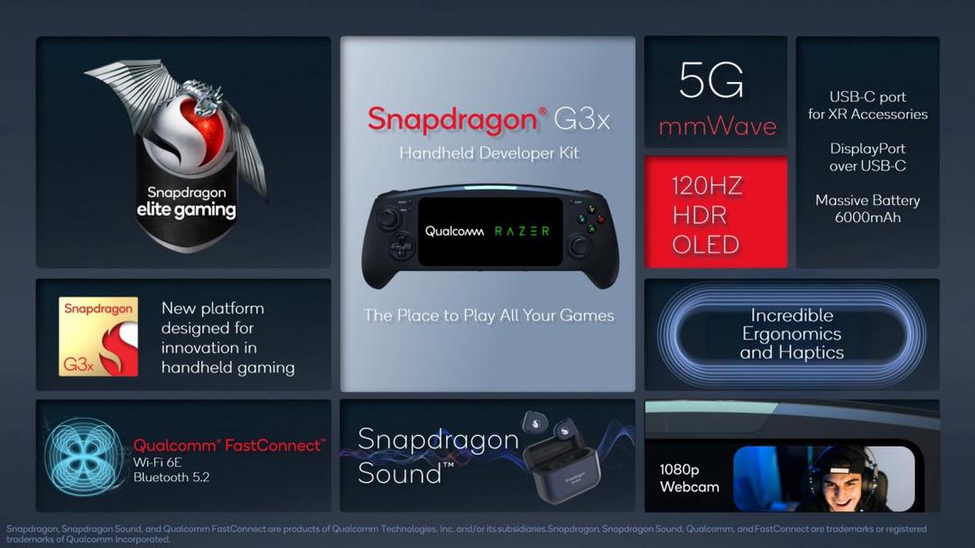 Qualcomm Snapdragon G3x Gen 1 trình làng: chipset dành riêng cho máy chơi game cầm tay